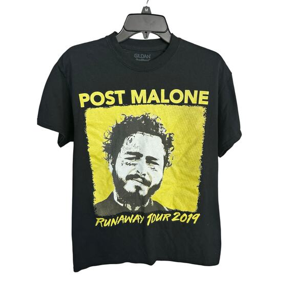 Post Malones 2019 Runaway Tour Concert Tee Short Sleeve Size M - Picture 1 of 3